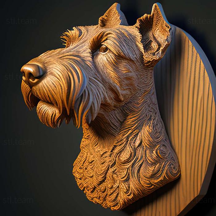 3D модель Лейкленд терєр собака (STL)